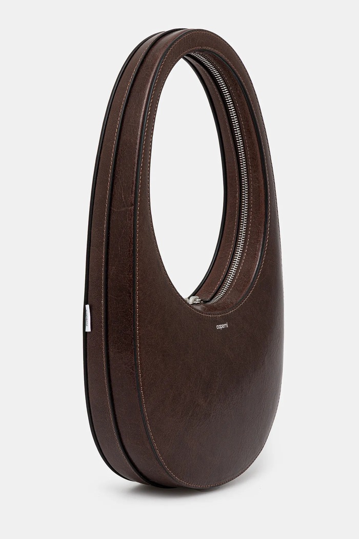 Kožená kabelka Coperni Swipe COPBA01F6064 hnědá AW25
