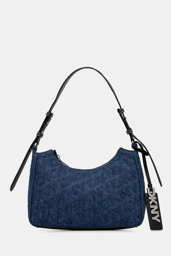 Dkny geantă de blugi SHELLY uni albastru R523VK81