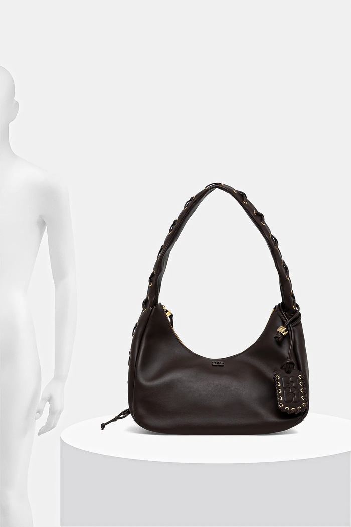 GANNI torebka Hobo Medium Laces A7319