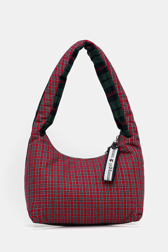 Kabelka Tommy Jeans vzorovaný zelená AW0AW18310