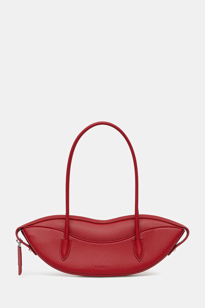 Чанта Fiorucci Lips Bag не побира А4 червен W25FWABA005VL01RD01