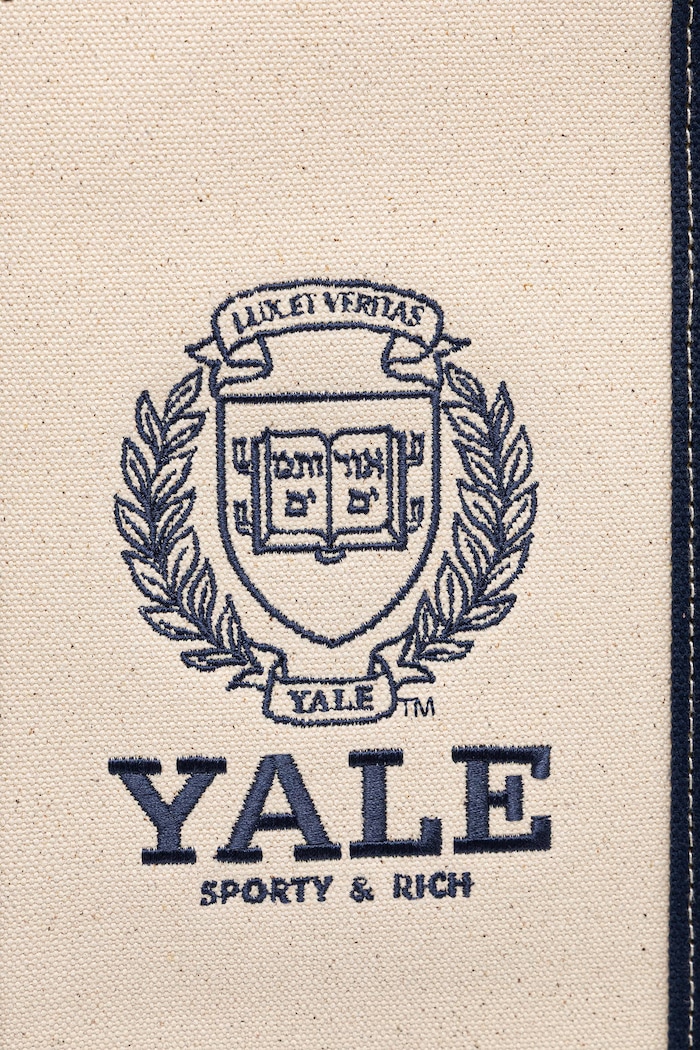 Kabelka Sporty & Rich Yale Crest Tote béžová BA006611677BE23