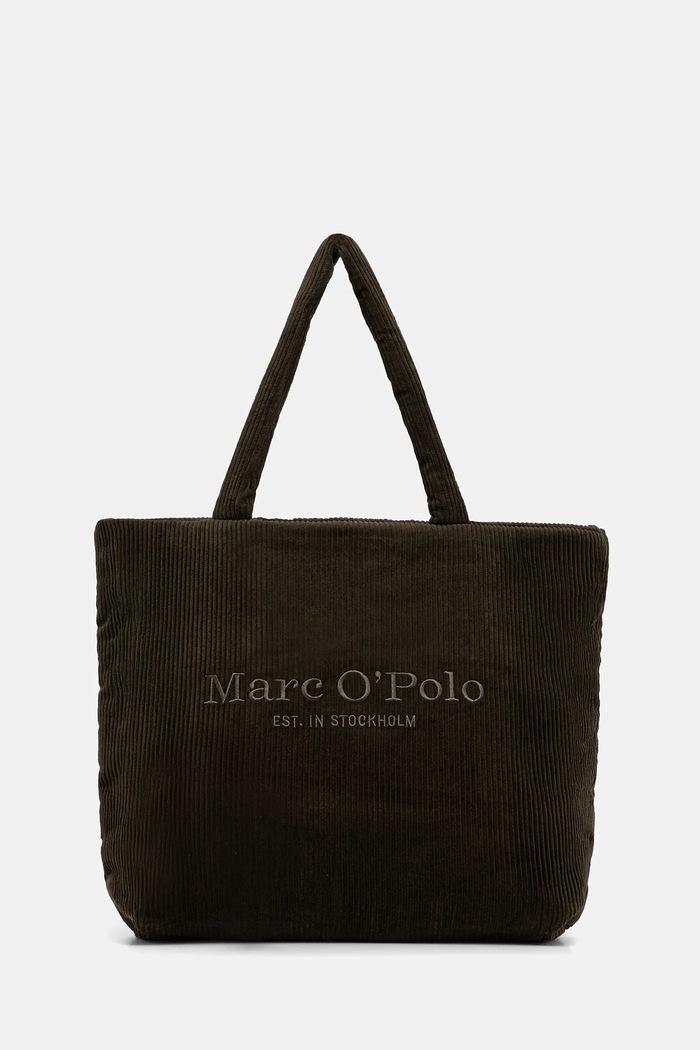 Marc O'Polo torebka bawełniana mieści A4 zielony 5000007859