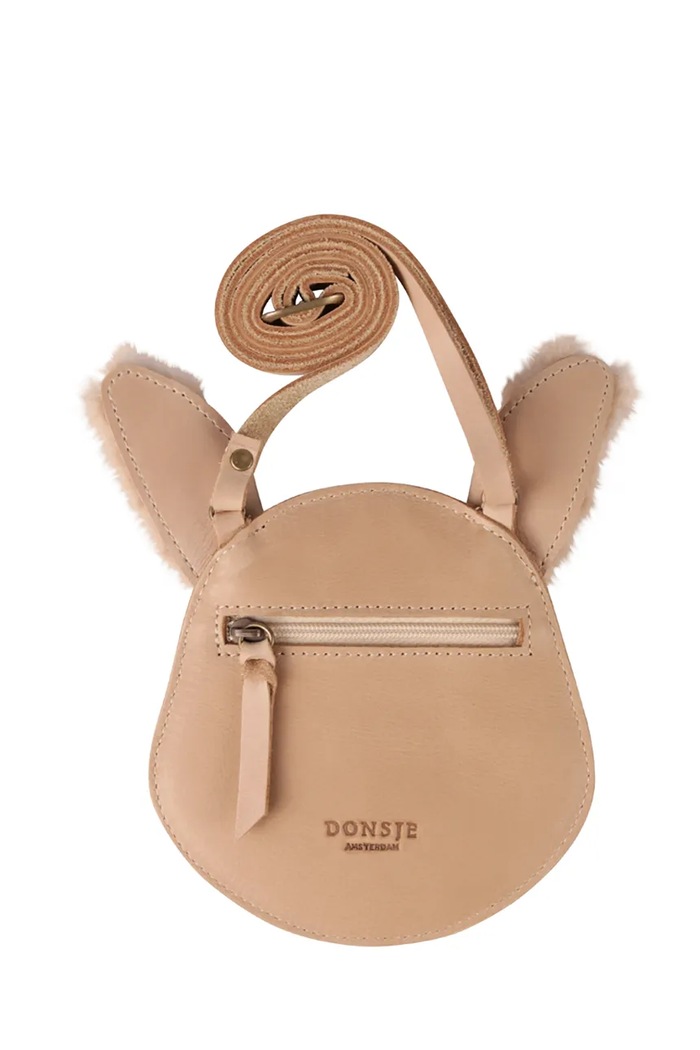 Donsje geantă de mână din piele pentru copii Britta Exclusive Purse Fluffy Bunny maro 5002014