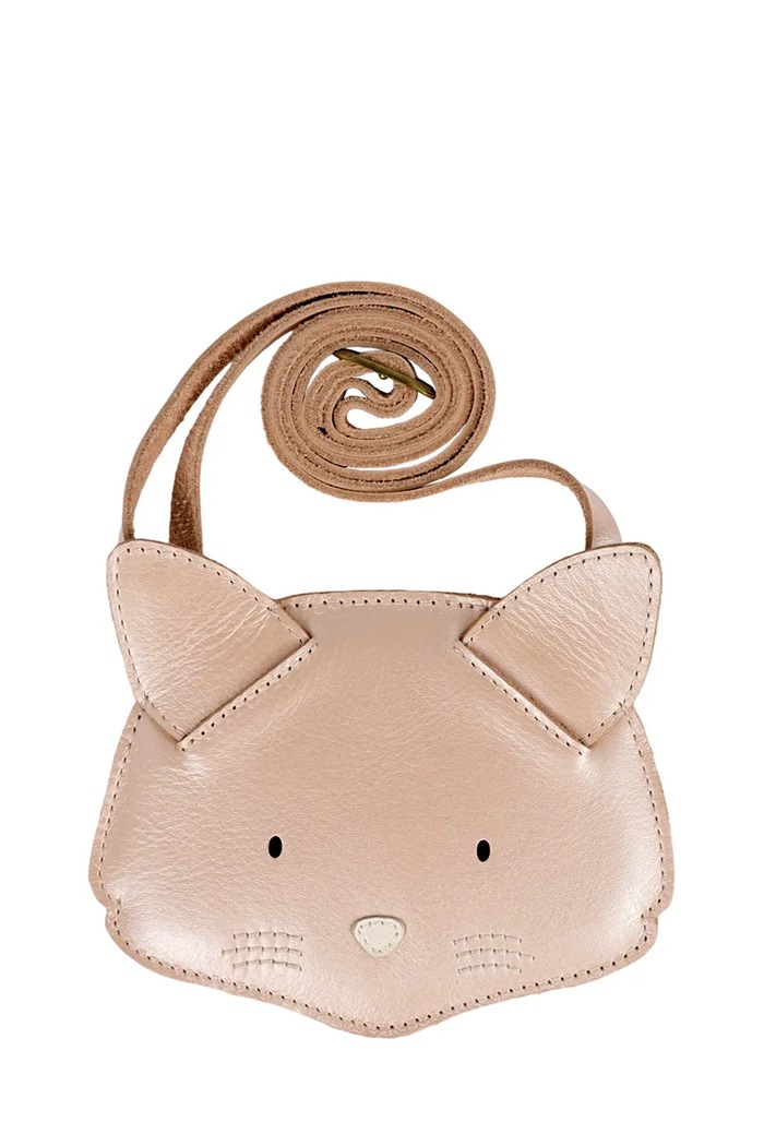 Fete Donsje geantă de mână din piele pentru copii Blinc Purse Cat 5520502 roz
