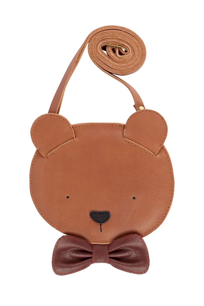 Donsje geantă de mână din piele pentru copii Britta Exclusive Purse Winter Bear 5002018 maro AW25