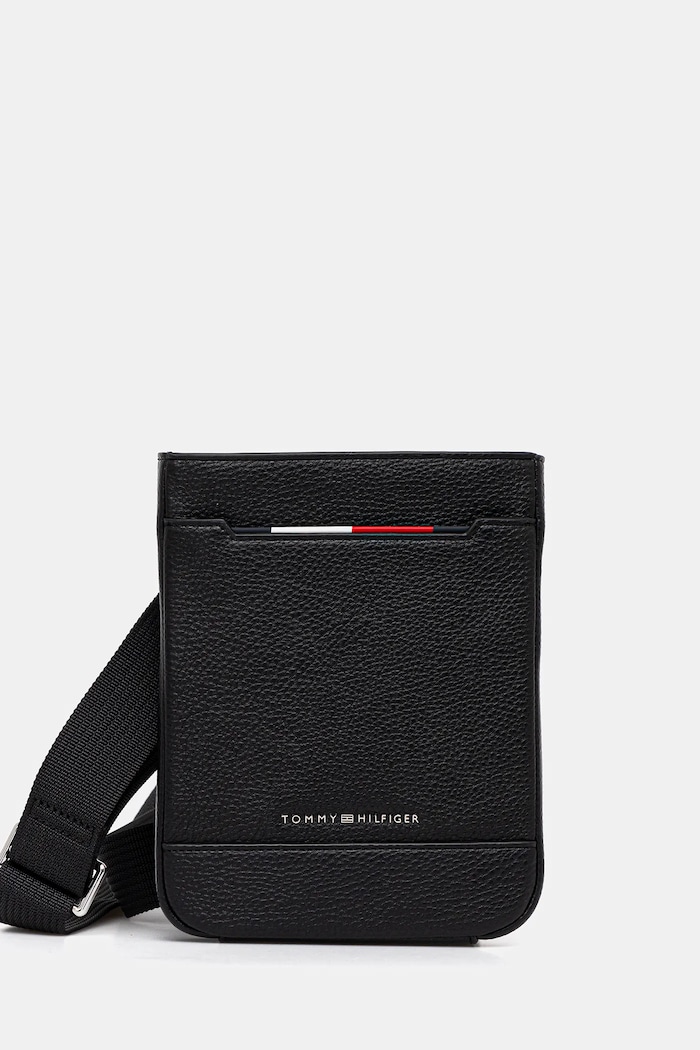 Чанта през рамо Tommy Hilfiger изкуствен черен AM0AM13487