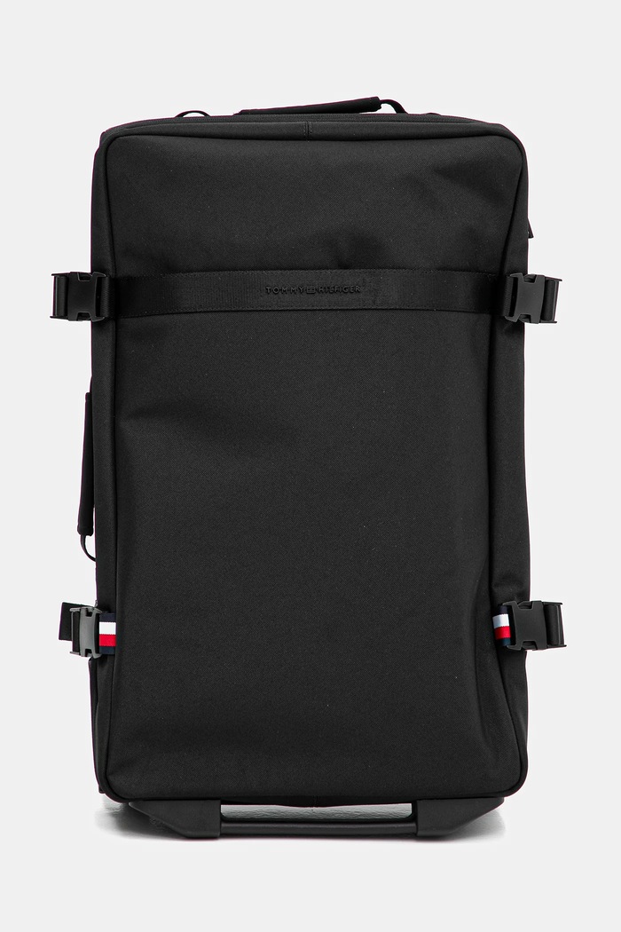 Kufr Tommy Hilfiger hladký černá AM0AM13474