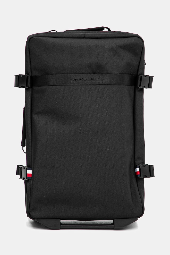 Kufr Tommy Hilfiger hladký černá AM0AM13474
