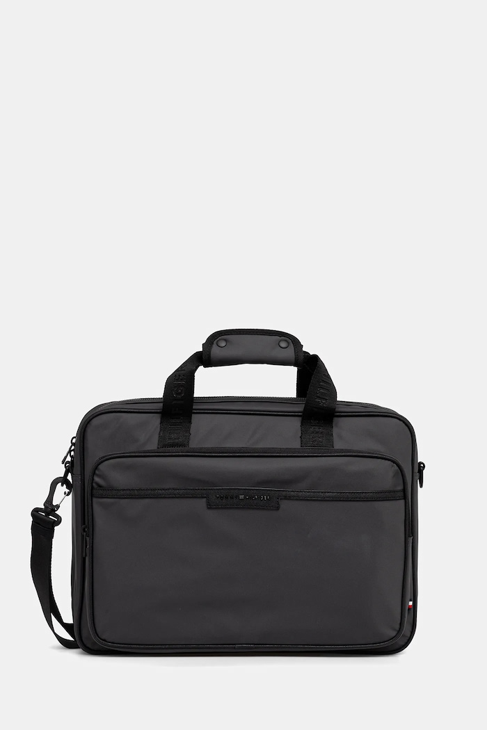 Torba za prenosnik Tommy Hilfiger 42 x 32 x 10 cm Ustreza A4 siva AM0AM13466