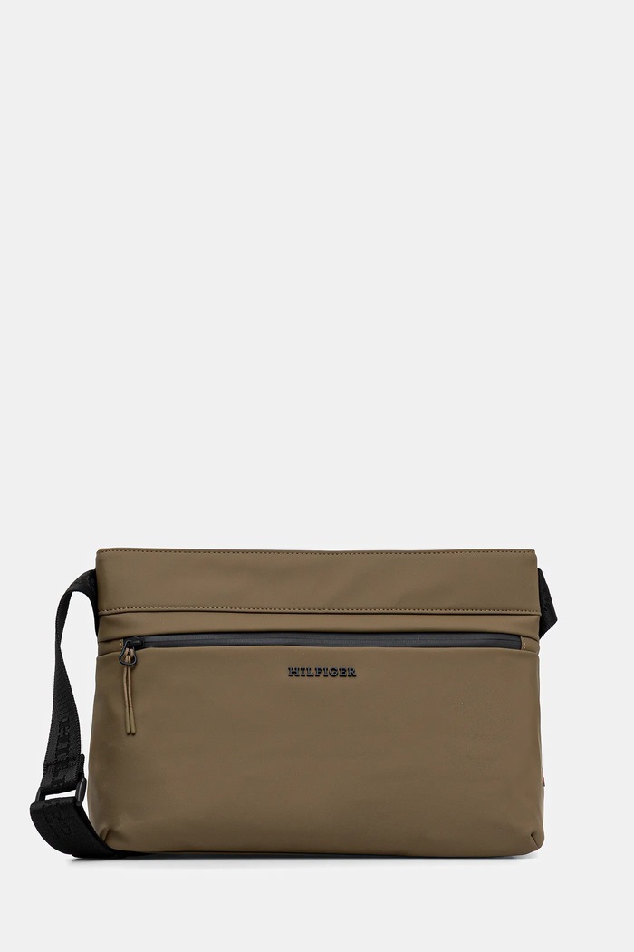 Torba Tommy Hilfiger premalo za format A4 zelena AM0AM13545