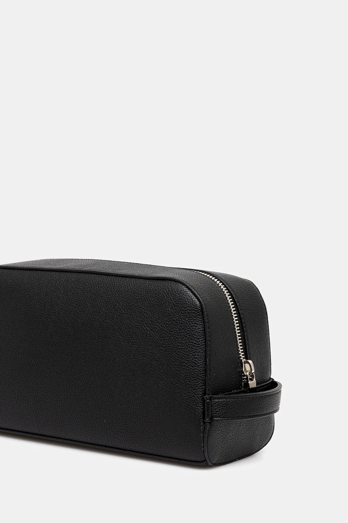 Usnjena kozmetična torbica Calvin Klein LV04D1036G črna AW25
