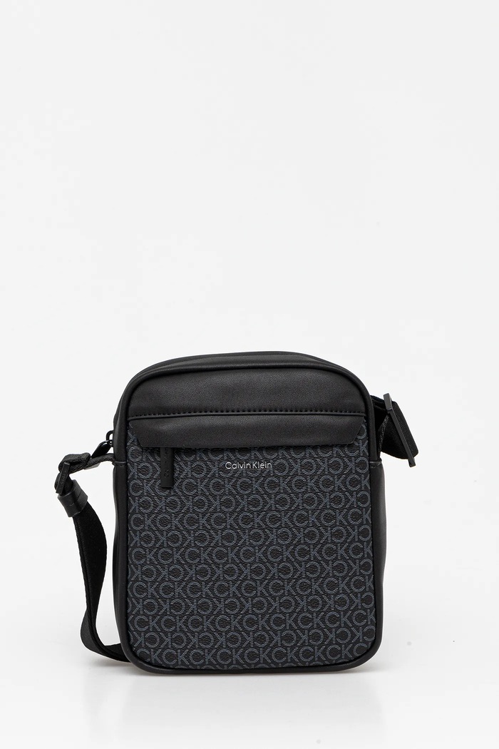 Calvin Klein saszetka nie mieści A4 czarny LV04D3089G