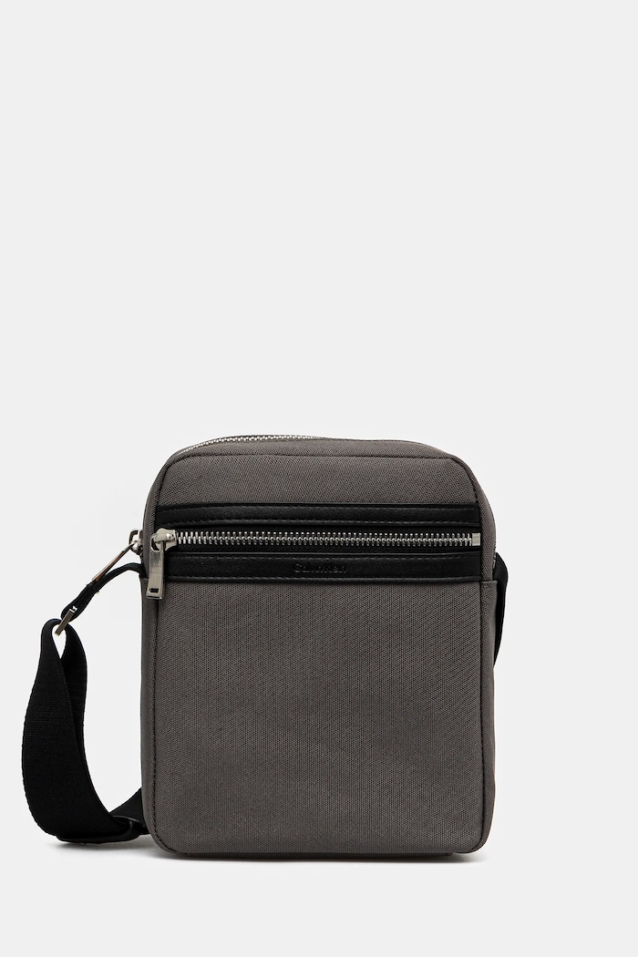 Calvin Klein saszetka nie mieści A4 szary LV04D3175G