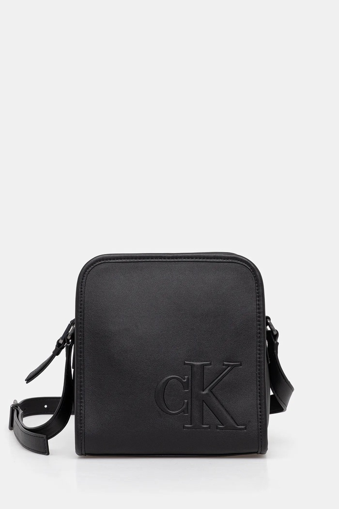 Torba Calvin Klein bez uzorka crna LV04G3157G