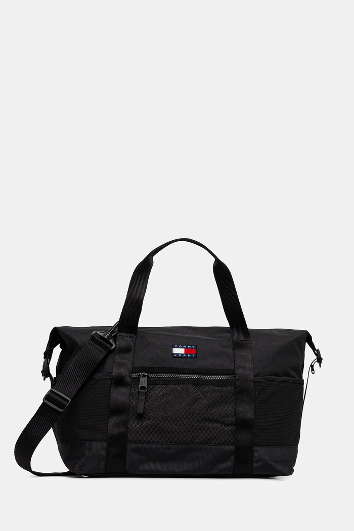 Τσάντα Tommy Jeans 23 x 34 x 40 cm υφασμάτινο μαύρο AM0AM13405