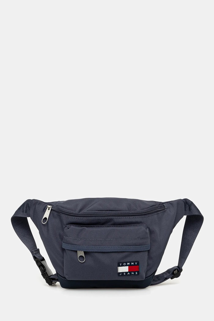 Τσάντα φάκελος Tommy Jeans υφασμάτινο μπλε AM0AM13390