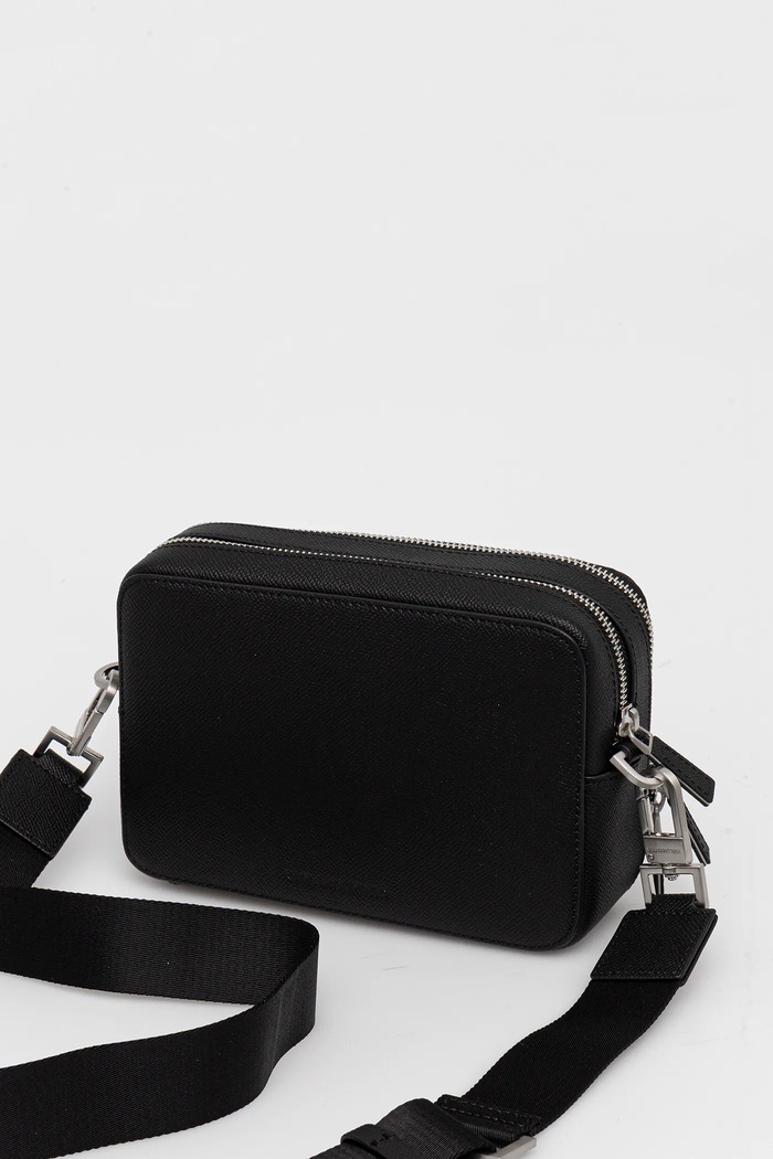Аксесоари Karl Lagerfeld чанта през рамо мъжка от кожа K/MONOGRAM A3M30157 черен