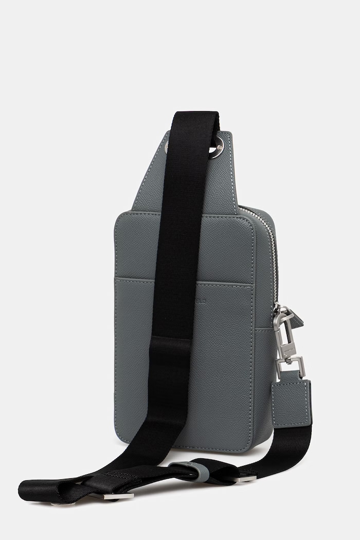Accesorii Karl Lagerfeld Geantă mică pentru bărbați din piele K/MONOGRAM A3M30158 verde