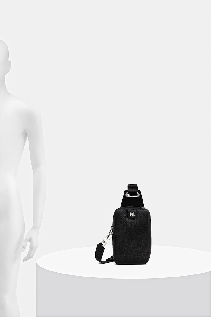 Karl Lagerfeld geantă mică pentru bărbați din piele K/MONOGRAM A3M30158