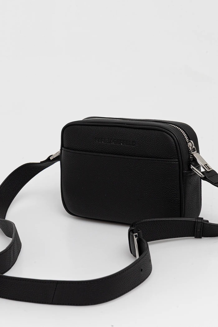 Doplnky Karl Lagerfeld Kožená taška Karl Lagerfeld K/RSG A3M30176 čierna