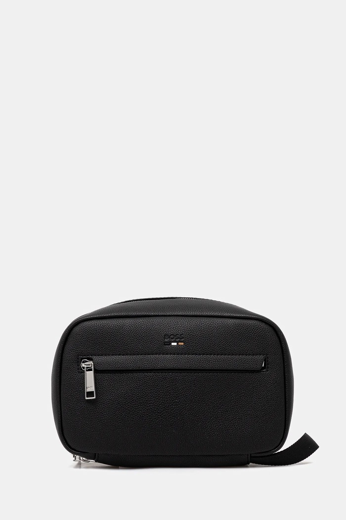 Kozmetická taška BOSS Ray_Travel Washbag Planet friendly čierna 50548020