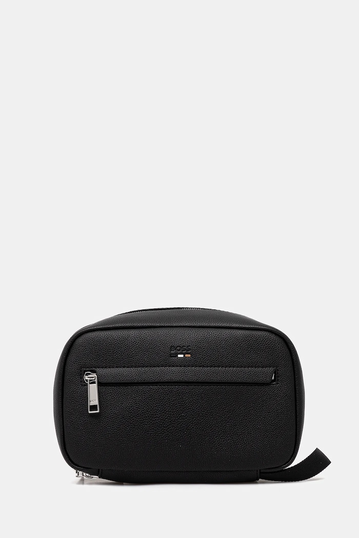 Kozmetická taška BOSS Ray_Travel Washbag Planet friendly čierna 50548020