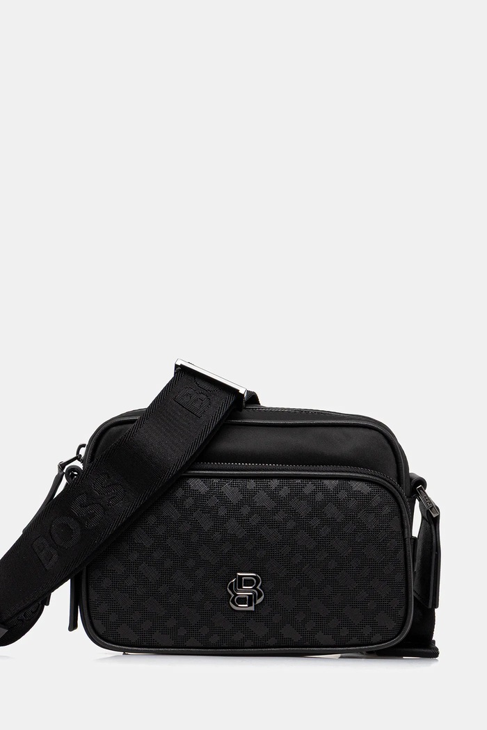 BOSS borsetă B_Icon_MP_EW_Zip nu incape in A4 negru 50548085
