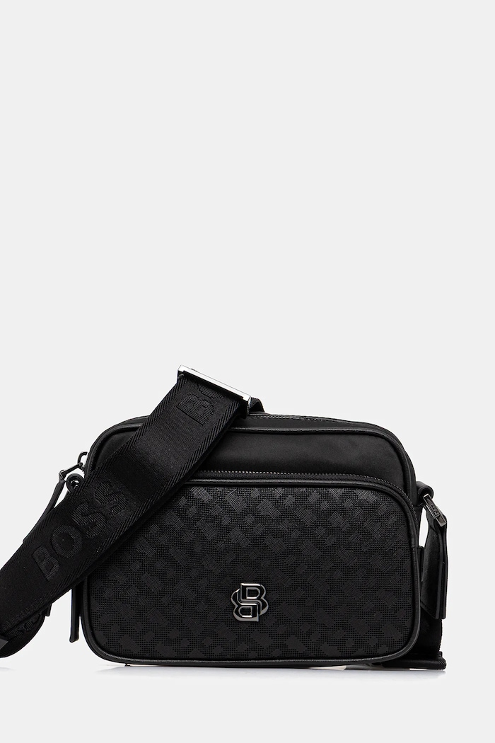 BOSS borsetă B_Icon_MP_EW_Zip nu incape in A4 negru 50548085