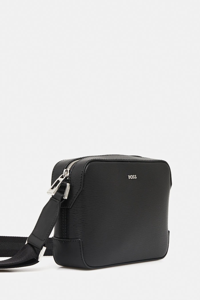 BOSS saszetka skórzana Luminary_EW Crossb 50548274 czarny AW25