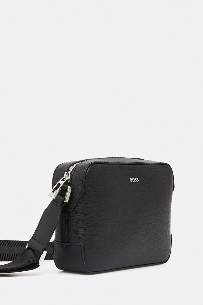 BOSS saszetka skórzana Luminary_EW Crossb 50548274 czarny AW25