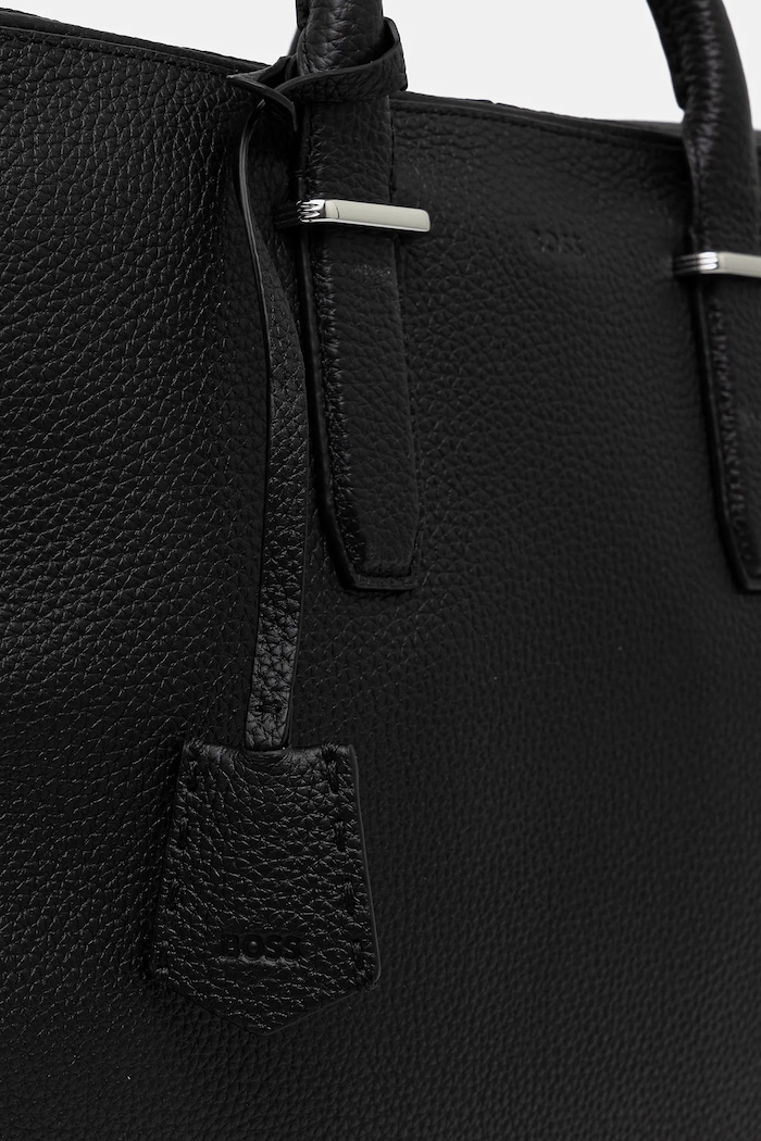 Kožená taška BOSS Madison-B1_Holdall černá 50548231