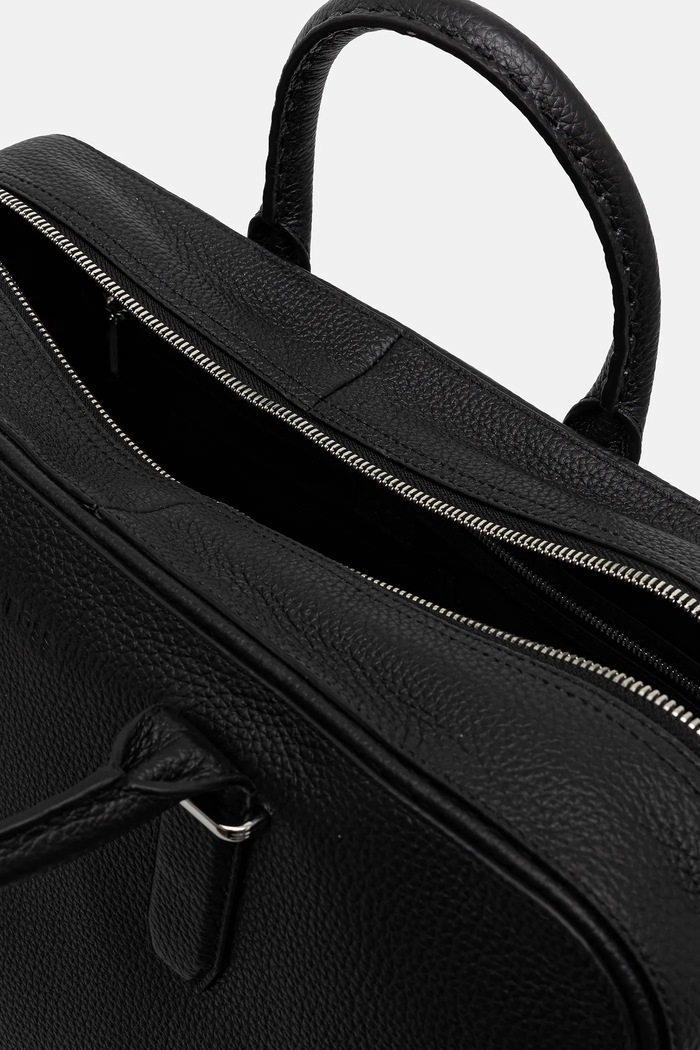 Kožená taška BOSS Madison-B1_Holdall 50548231 černá