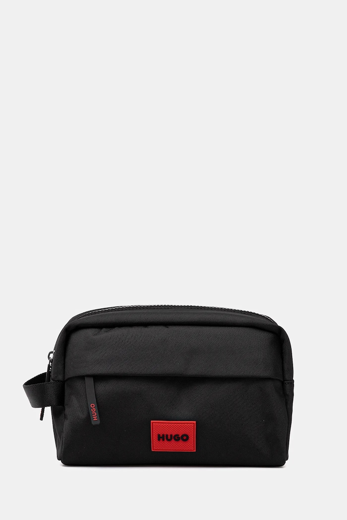 Kosmetická taška HUGO Ethon 3.0_Washbag nášivka černá 50549012