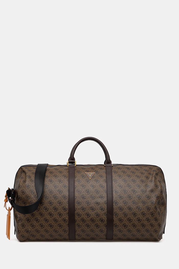 Taška Guess MILANO 56 x 35 x 23 cm jemný vzor hnedá TMPILO.P5335