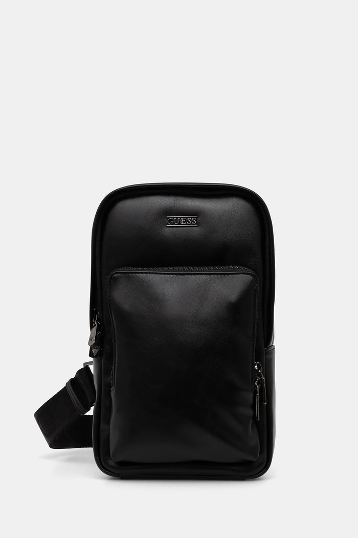 Ruksak Guess BOSTON nášivka čierna HMBOCA.P5326