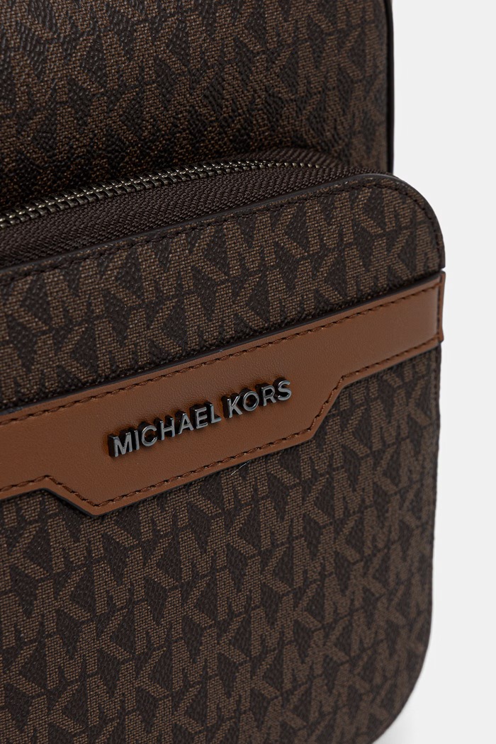 Akcesoria Michael Kors saszetka męska HUDSON 33T5LHDM0B brązowy