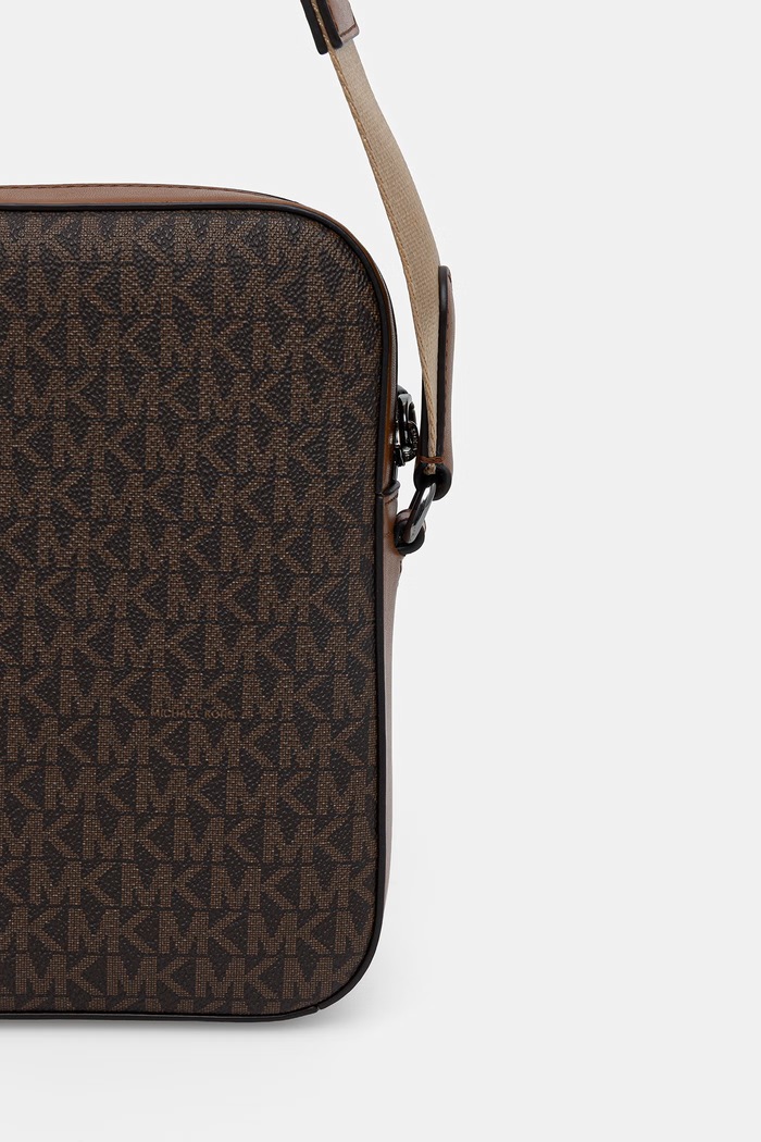 Michael Kors saszetka męska HUDSON brązowy 33T5LHDM0B