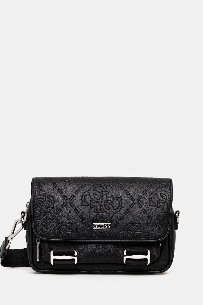 Guess borsetă BOSTON uni negru HMBOMG.P5464