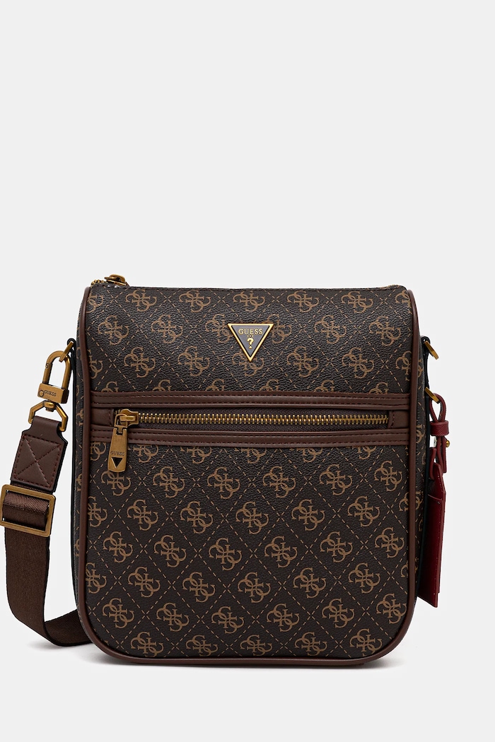 Malá taška Guess MILANO vzorovaný hnedá HMMILO.P5417