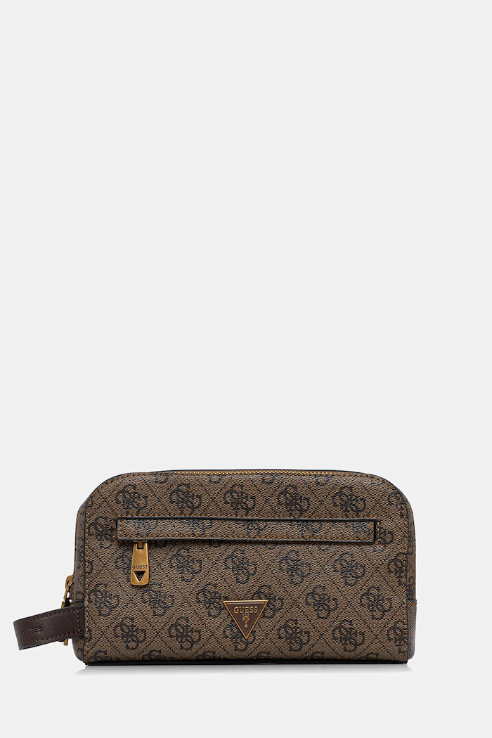 Kosmetická taška Guess MILANO hnědá PMMILO.P5461