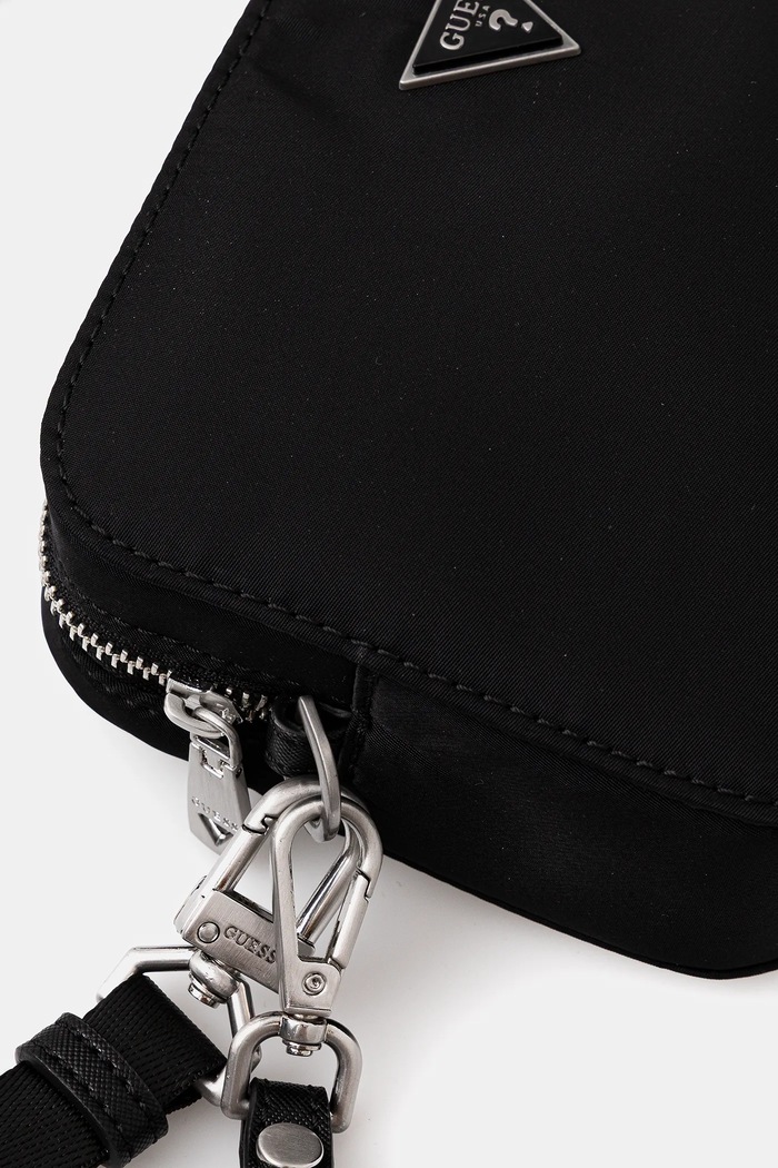 Malá taška Guess MILANO čierna PMMINY.P5245