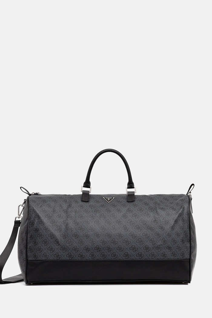 Guess geantă MILANO 55 x 36 x 23 cm cu modele gri TMIBLG.P5435
