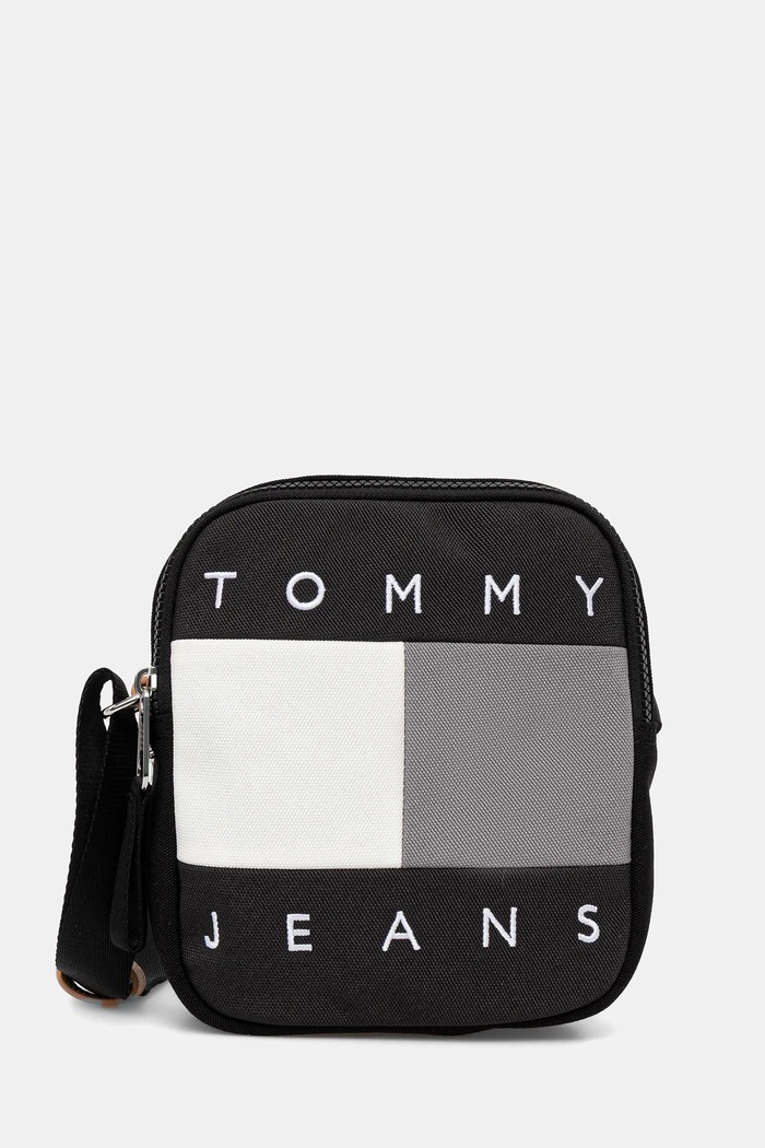 Malá taška Tommy Jeans jednofarebný čierna AM0AM13716