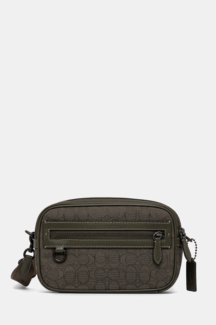 Coach borseta Theo cu modele verde CBF21