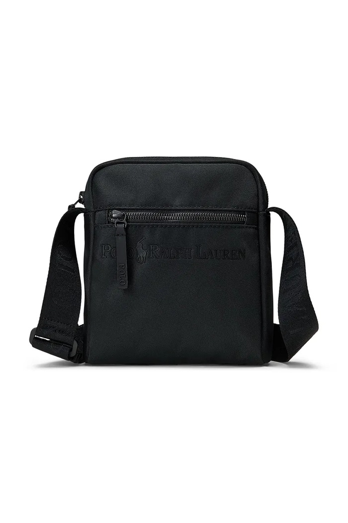 Pánska taška cez rameno Polo Ralph Lauren jednofarebný čierna 405962441