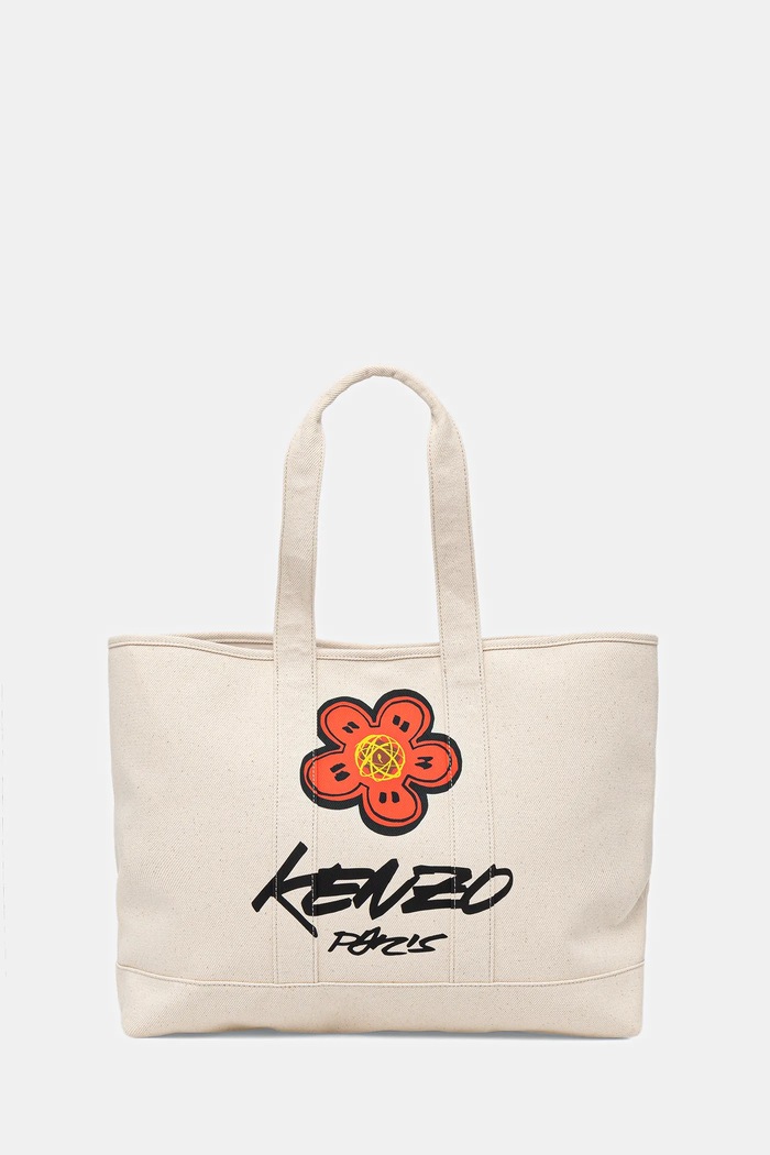Kenzo geantă de bumbac 43 x 34 cm incape in A4 bej FF68SA911F36