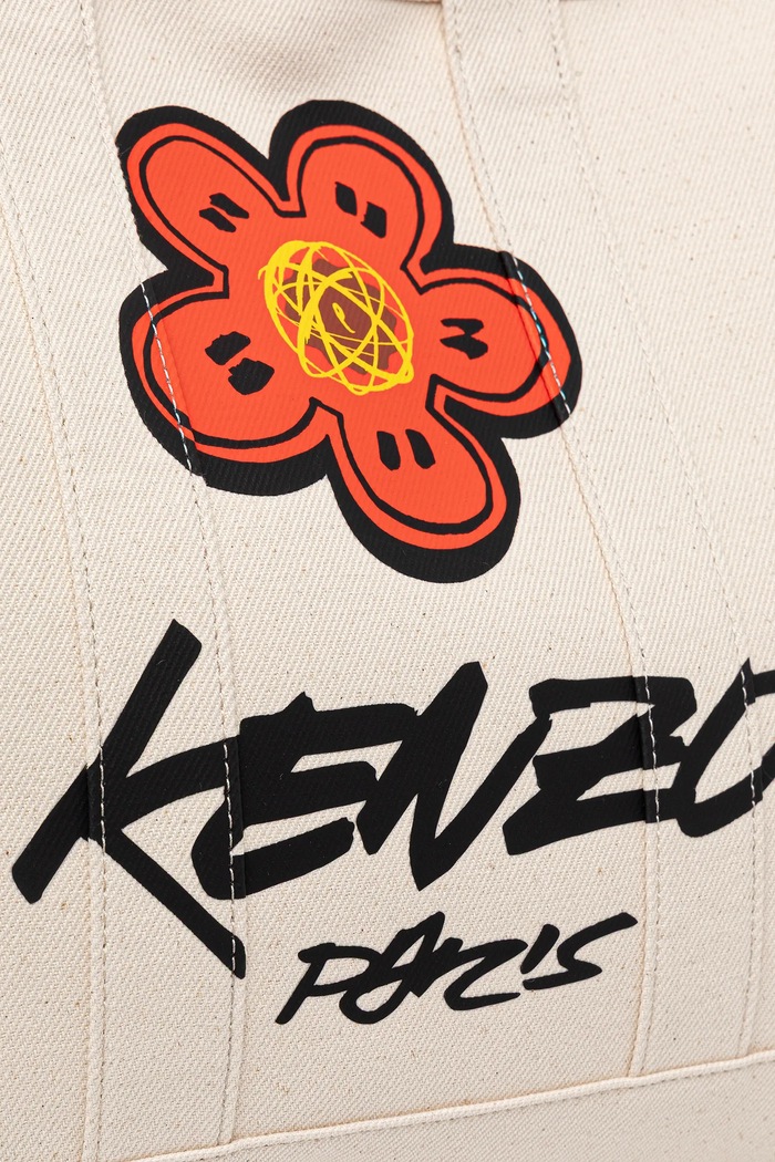 Kenzo geantă de bumbac 43 x 34 cm bej FF68SA911F36