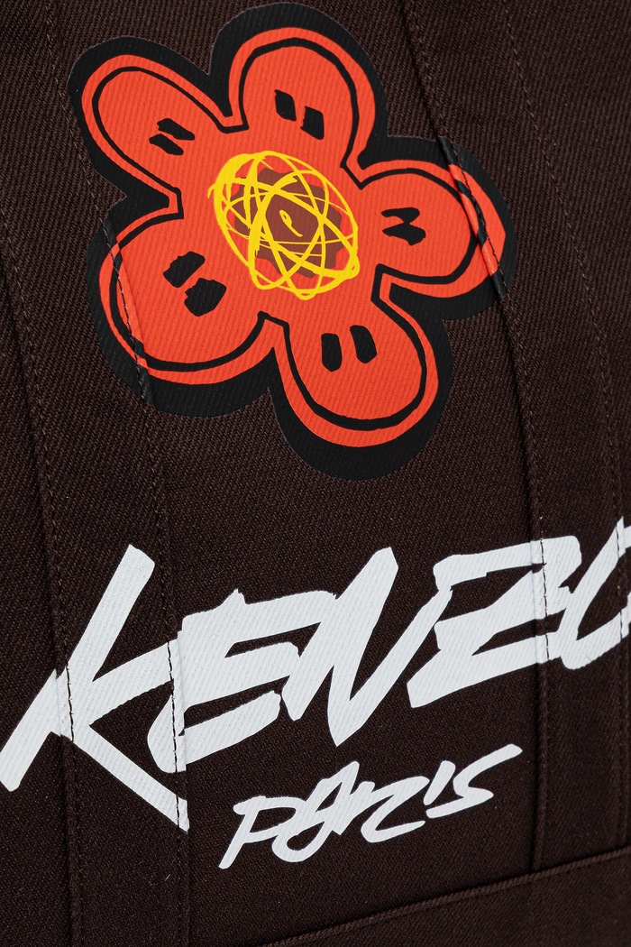 Kenzo geantă de bumbac 43 x 34 cm maro FF68SA911F36