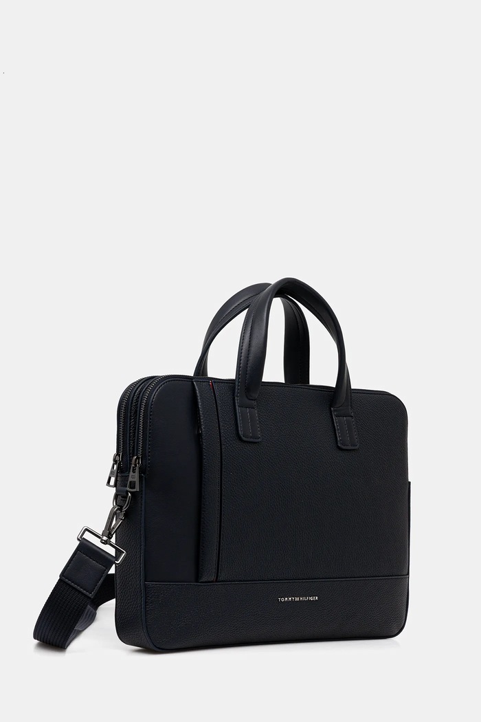 Torba za prenosnik Tommy Hilfiger AM0AM13631 mornarsko modra AW25